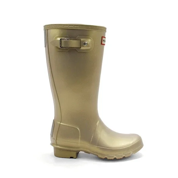 Hunter Nebula Wellington JFT6040NEB-PGL Kids 4 Gold Waterproof Rain Boot JOBB114
